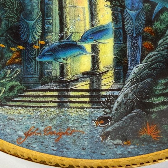 Undersea Visions Temple of Treasures Plate 1014A 1995 - Picture 4 of 7